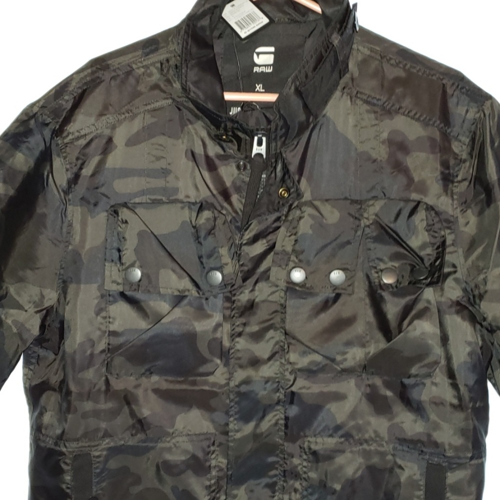 MEN'S G-STAR RAW CAMO MILITARY FIELD JACKET XL